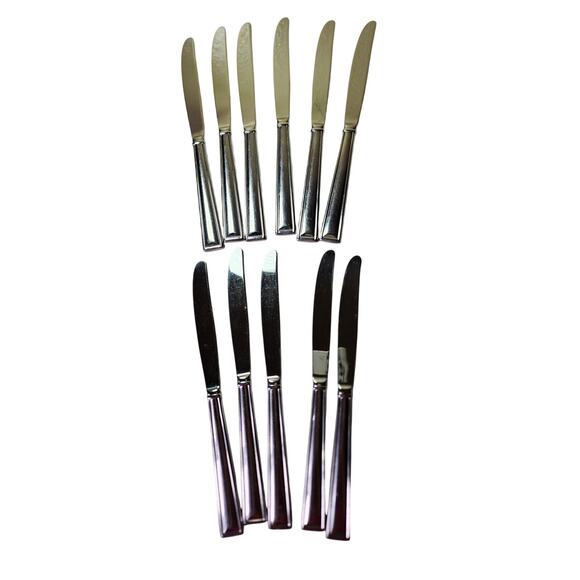 GORHAM Marabella Stainless Steel Flatware 9.5" Dinner Knives - Set of 11 - Picture 1 of 8